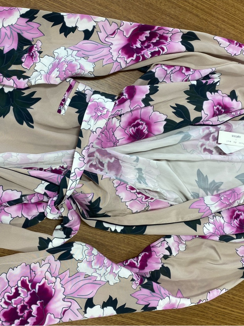 Fleur du Mal x Cofeteur Floral Silk Robe - Picture 5 of 11